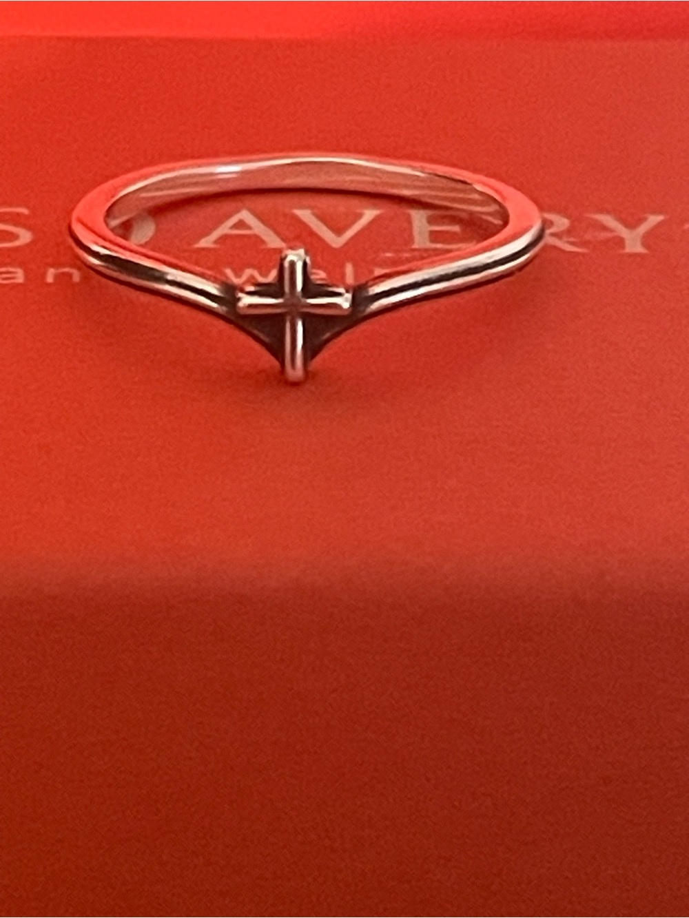 James Avery Sterling Silver Chevron Cross Ring